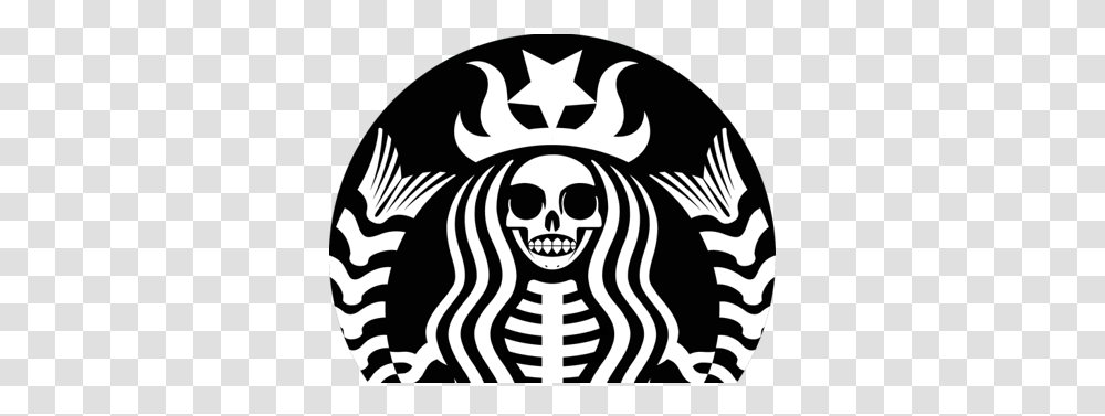 Federico Cambiaggio Skeleton Starbucks Logo, Symbol, Emblem, Trademark, Tiger Transparent Png