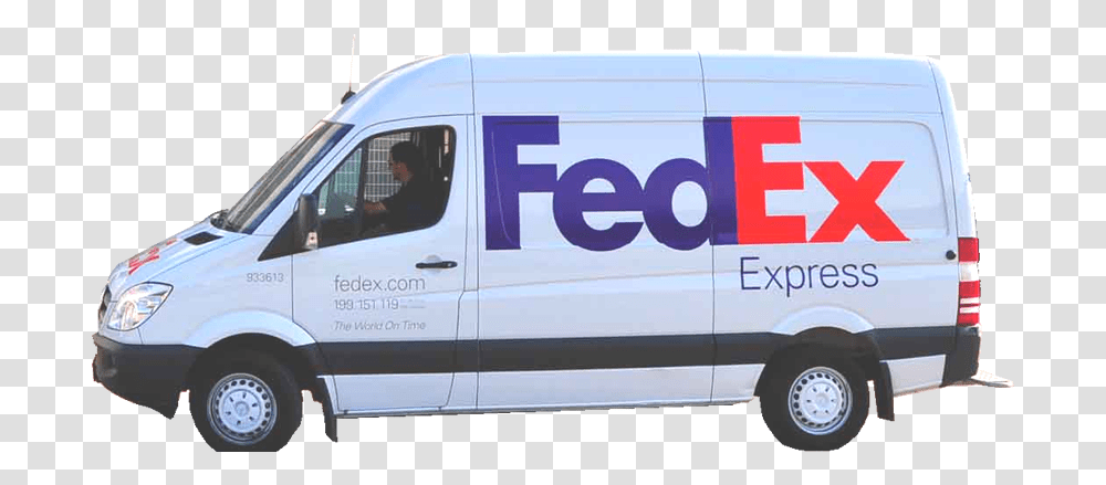 Fedex Express Truck Fedex Express, Van, Vehicle, Transportation, Moving Van Transparent Png