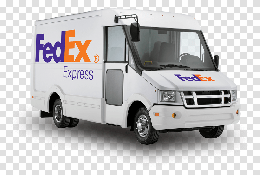 Fedex Truck Fedex, Van, Vehicle, Transportation, Moving Van Transparent Png