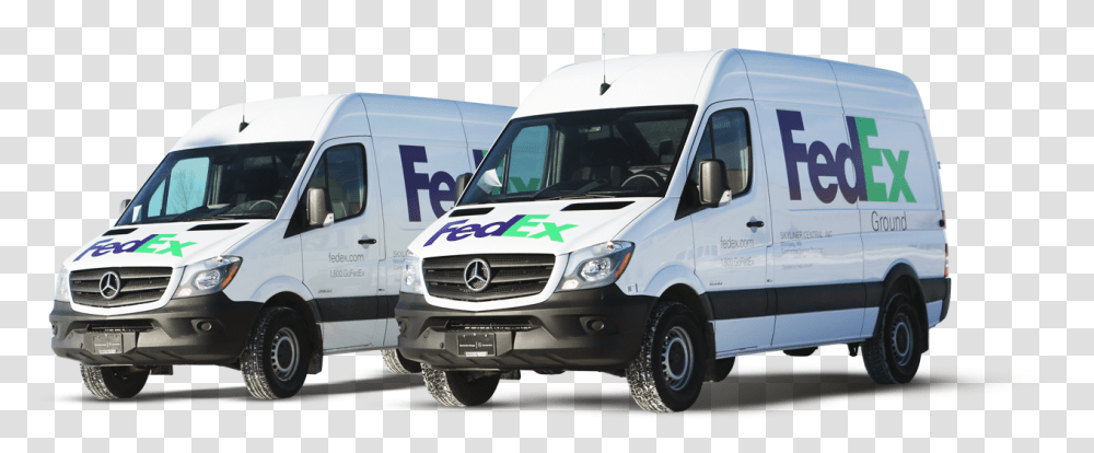 Fedex Truck, Vehicle, Transportation, Van, Minibus Transparent Png