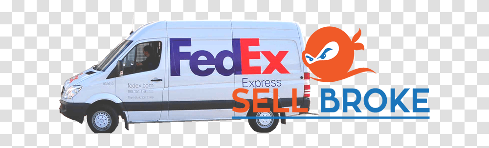 Fedex, Van, Vehicle, Transportation, Person Transparent Png