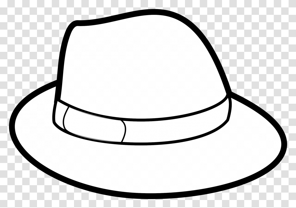 Fedora Clipart Black And White Hat Black And White Clip Art, Apparel, Sun Hat, Baseball Cap Transparent Png