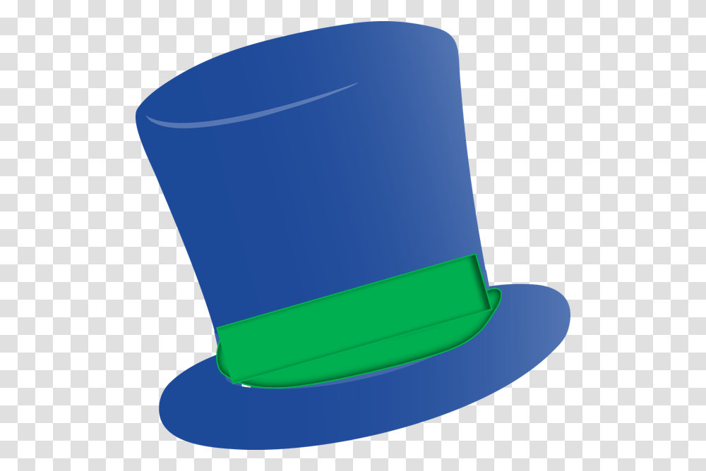 Fedora Clipart Tall Hat Green And Blue Top Hat, Apparel, Cylinder Transparent Png