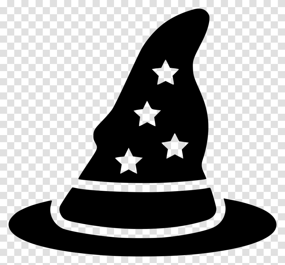 Fedora Download Wizard Hat Clipart Black And White, Apparel, Party Hat, Baseball Cap Transparent Png