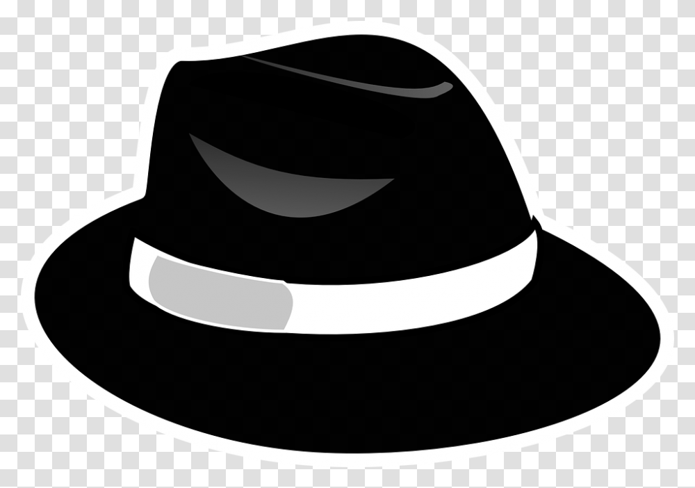 Fedora Hat Black Headwear Gentleman Black Hat, Apparel, Cowboy Hat, Baseball Cap Transparent Png