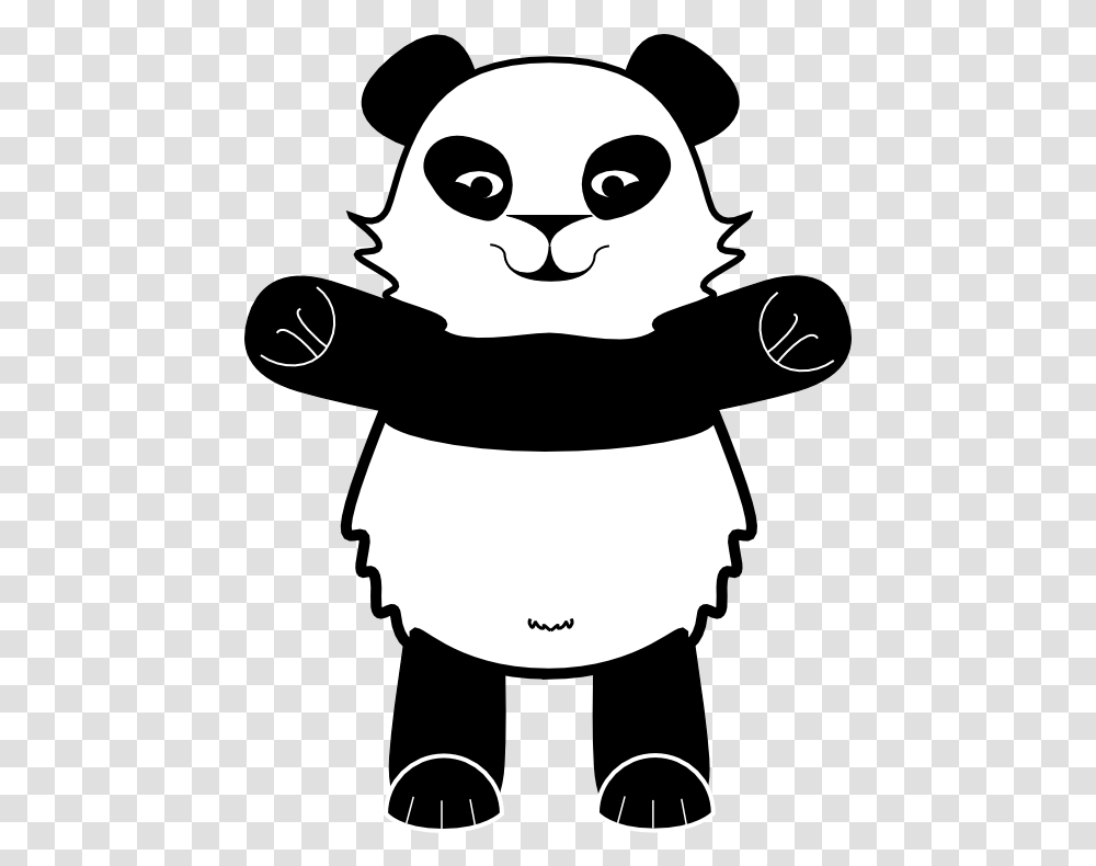 Fedora People Giant Panda, Stencil, Person, Human, Face Transparent Png