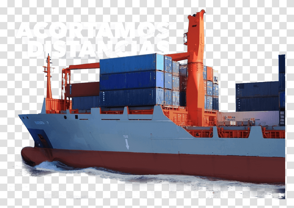 Feeder Ship, Boat, Vehicle, Transportation, Cargo Transparent Png
