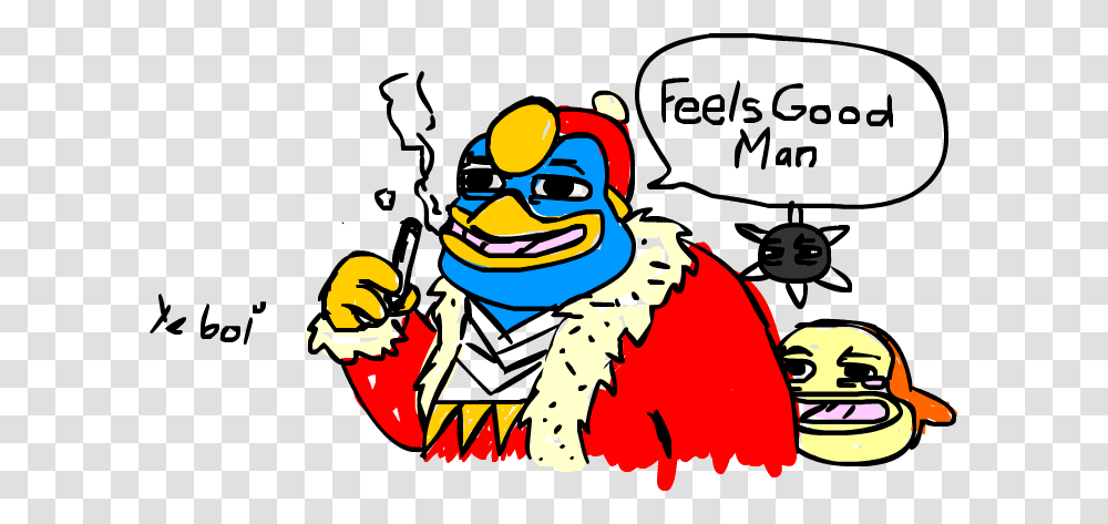 Feels Dedede Man Feels Good Man Know Your Meme, Pac Man, Person, Human Transparent Png