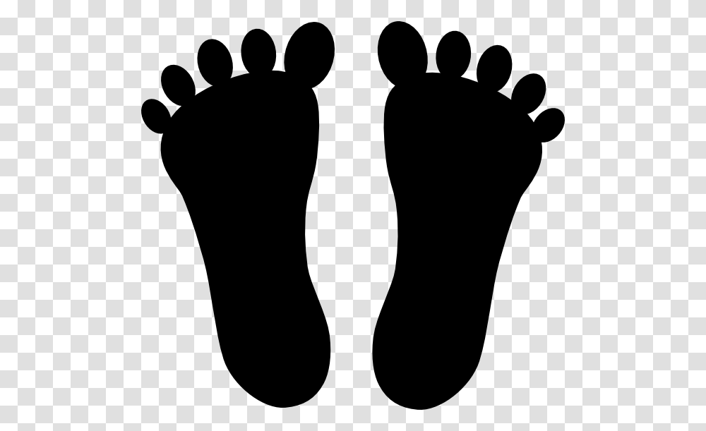 Feet Clipart Foot Outline, Silhouette, Footprint, Person, Human Transparent Png