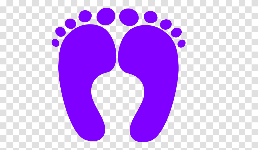 Feet Clipart Happy Foot, Footprint, Purple Transparent Png