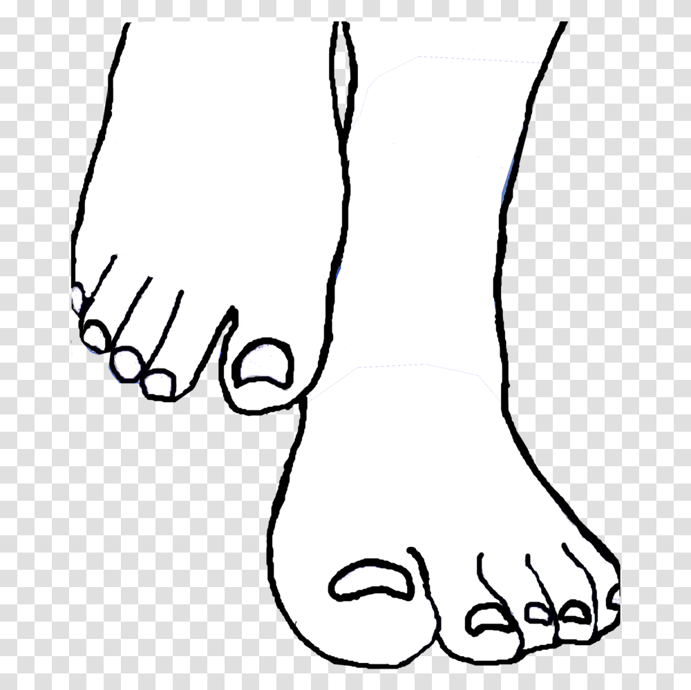 Feet Clipart Line Drawing Feet Clipart Black And White, Toe, Hand, Heel, Person Transparent Png
