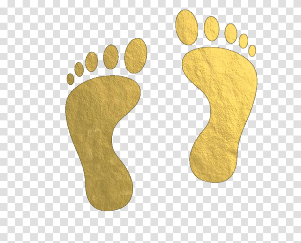 Feet Footprints Foot Gold Sticker By Caroline Drummond Footsteps Clipart Transparent Png