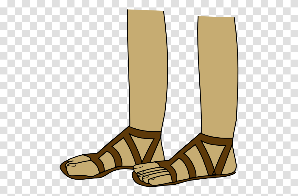 Feet In Sandals Clip Art Free Vector, Apparel, Footwear, Shovel Transparent Png