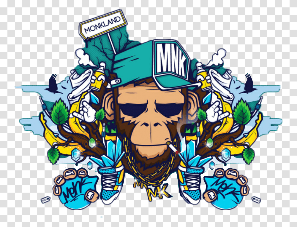 Feetoedit Graffiti Monkeyb, Doodle, Drawing Transparent Png