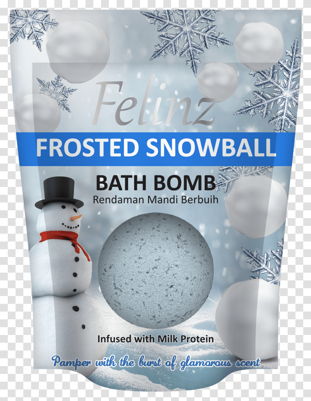 Felinz Frosted Snowball Bath Bomb Flyer, Egg, Food, Advertisement, Poster Transparent Png