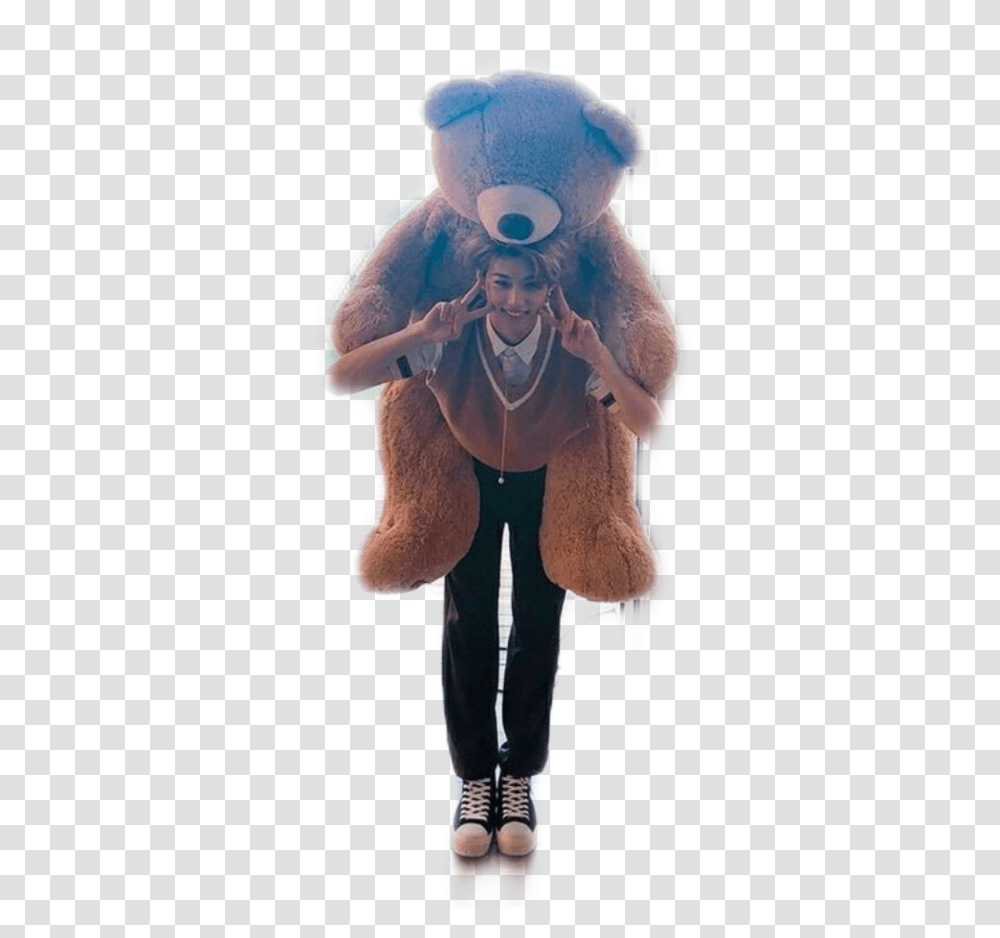 Felix Felixstraykids Leedonghyuck Straykids Teddy Bear, Person, Costume, Face Transparent Png