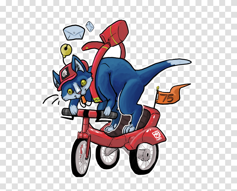 Felix The Cat Cartoon, Vehicle, Transportation, Tricycle, Motorcycle Transparent Png