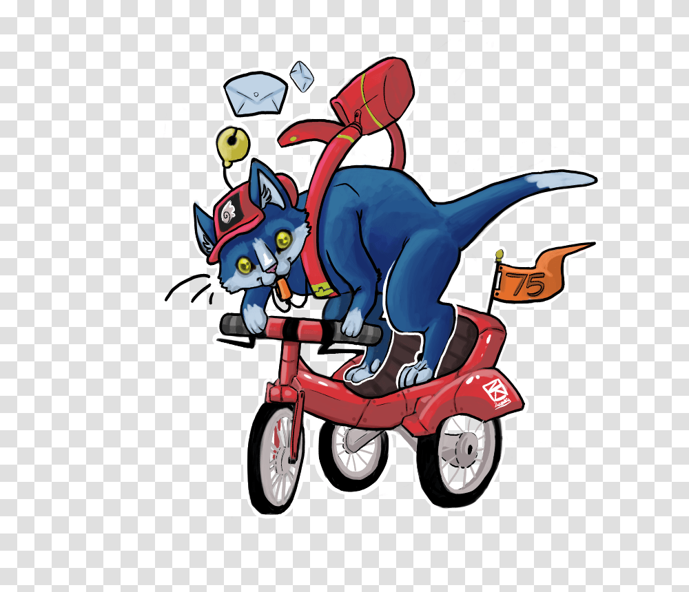 Felix The Cat, Vehicle, Transportation, Tricycle Transparent Png