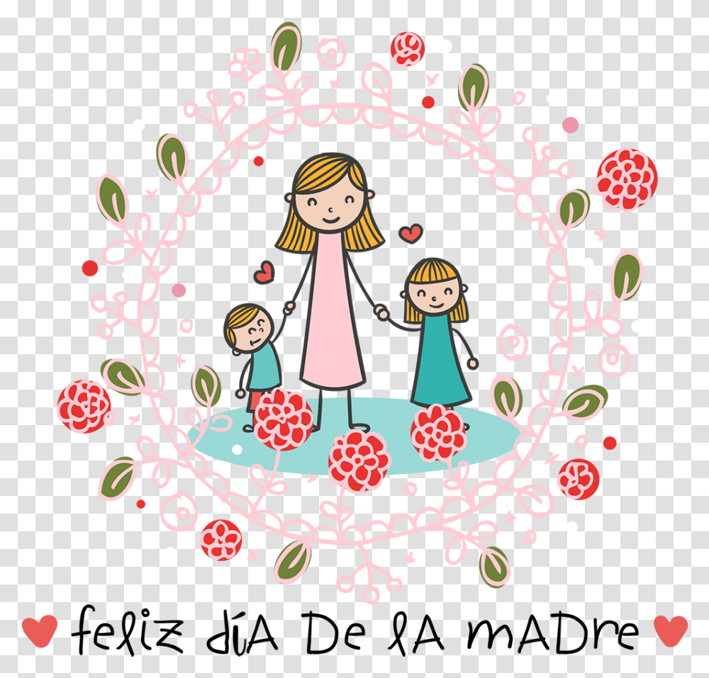 Feliz Dia De La Madre, Floral Design, Pattern Transparent Png