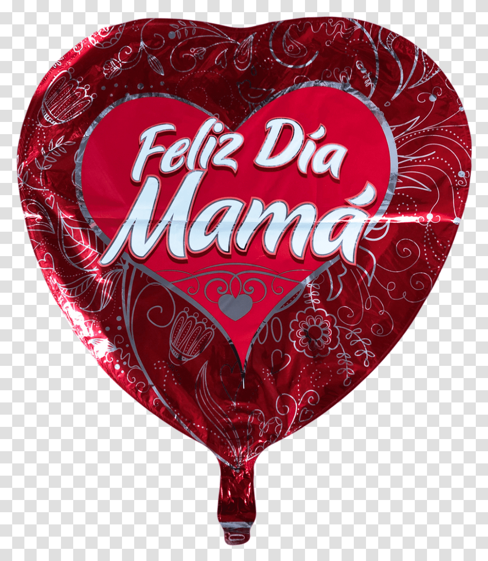 Feliz Dia De Las Madre Corazon Rojo Balloon 18quot Balloon, Glass, Beverage, Drink, Goblet Transparent Png