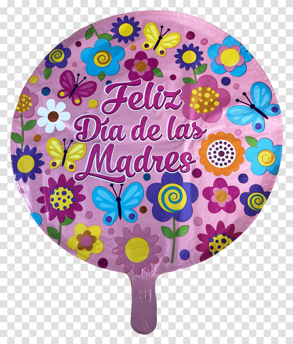 Feliz Dia De Las Madre Foil Balloon 18quot Circle, Sphere, Birthday Cake, Dessert, Food Transparent Png