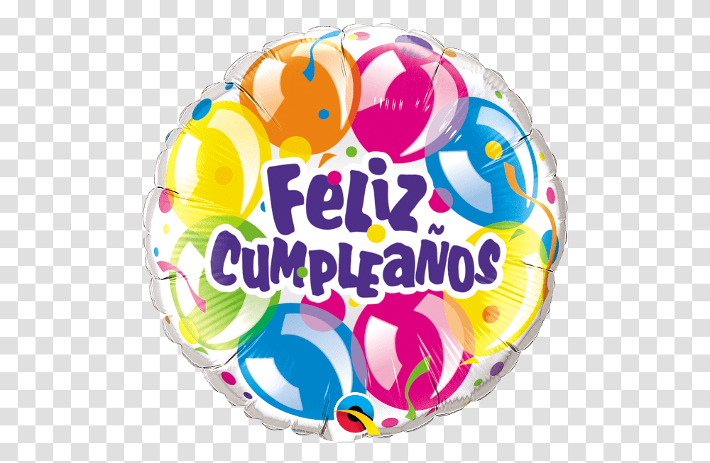 Feliz Globos Brilliante Bargain Balloons Happy Birthday Mylar Balloon, Sweets, Food, Label, Text Transparent Png