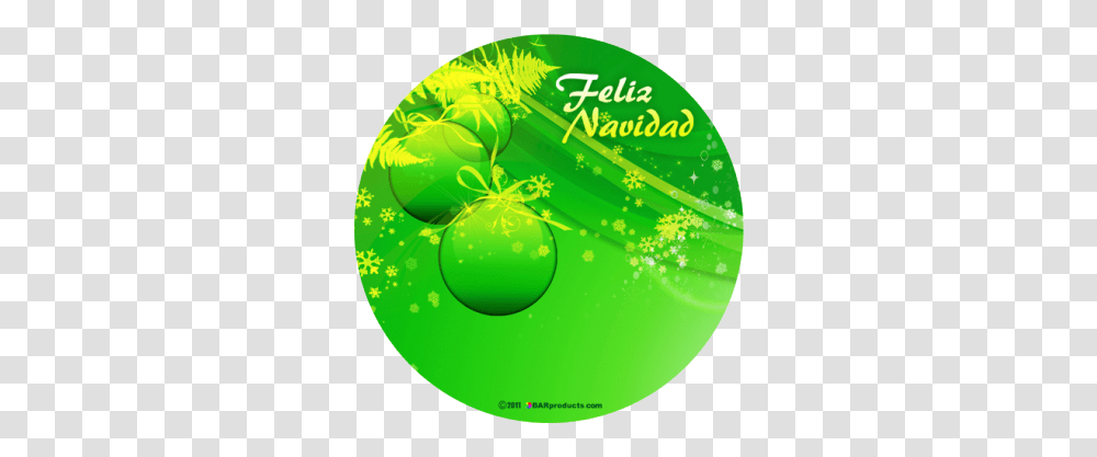 Feliz Navidad Kolorcoat Round Foam Coaster 4 Pack Powerpoint Christmas Background Design, Green, Sphere, Graphics, Art Transparent Png
