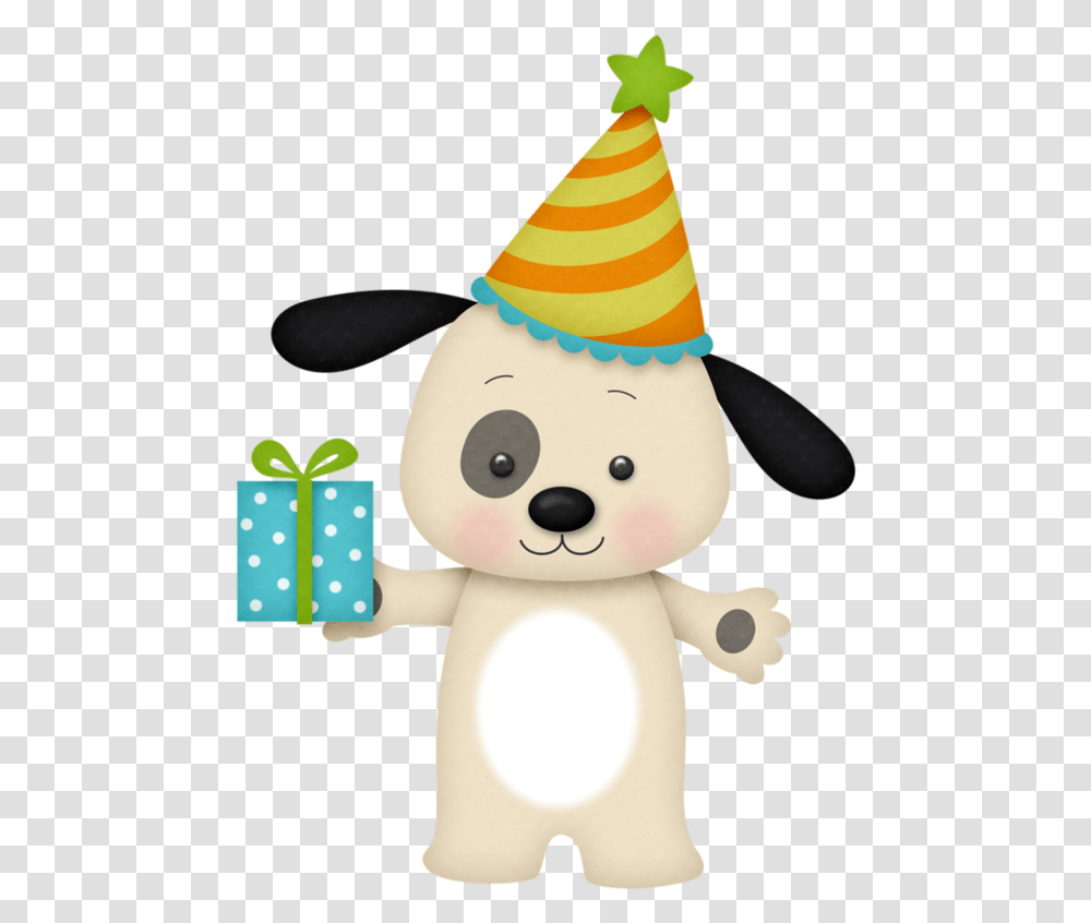 Feliz Nena Dibujos De Happy Birthday Puppy Clipart, Clothing, Apparel, Party Hat, Snowman Transparent Png