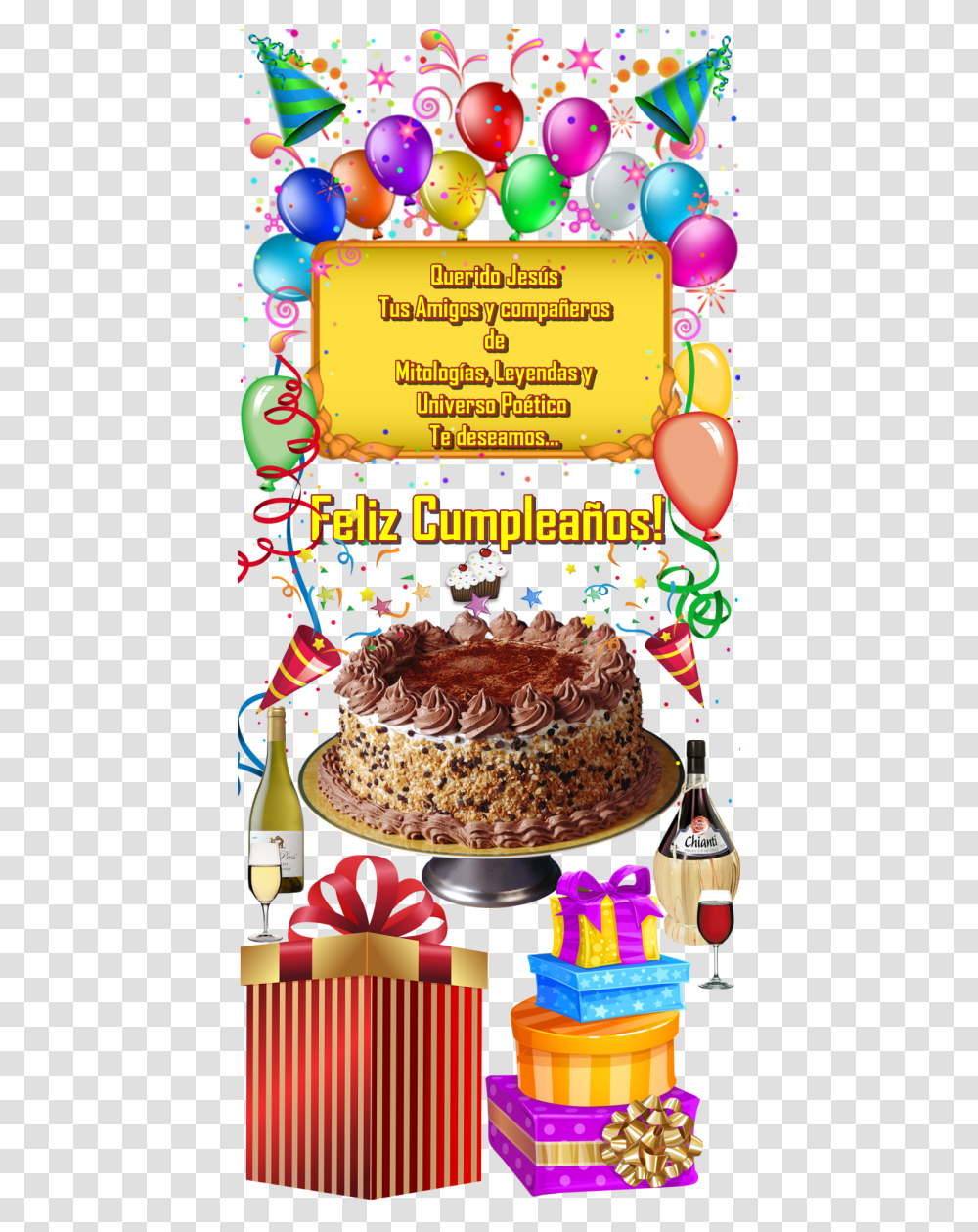 Feliz Querido Amigo Feliz Cumpleanos Querido Amigo, Cake, Dessert, Food, Birthday Cake Transparent Png