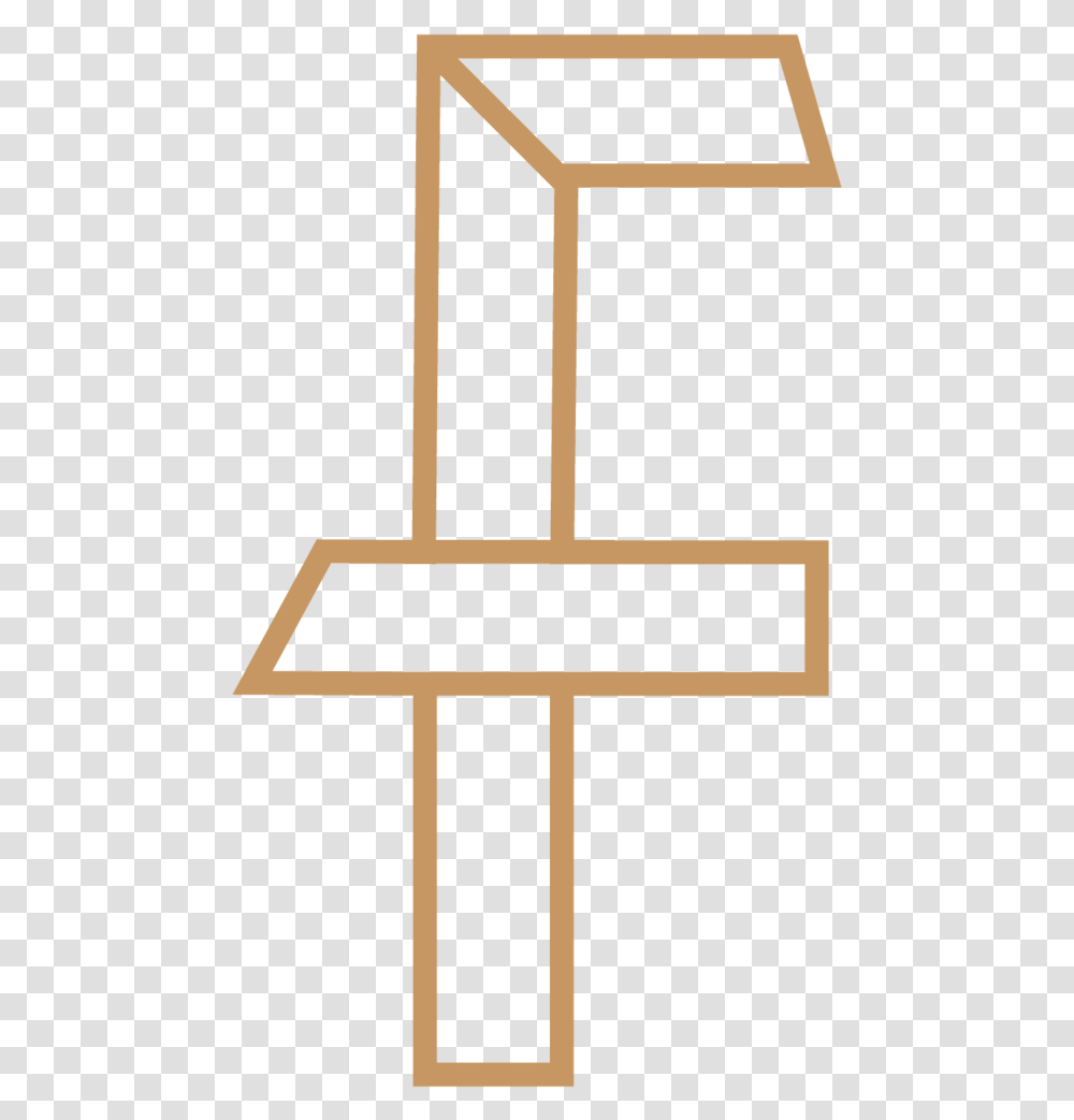 Fellow F Logo Gold, Cross, Brick, Plot Transparent Png