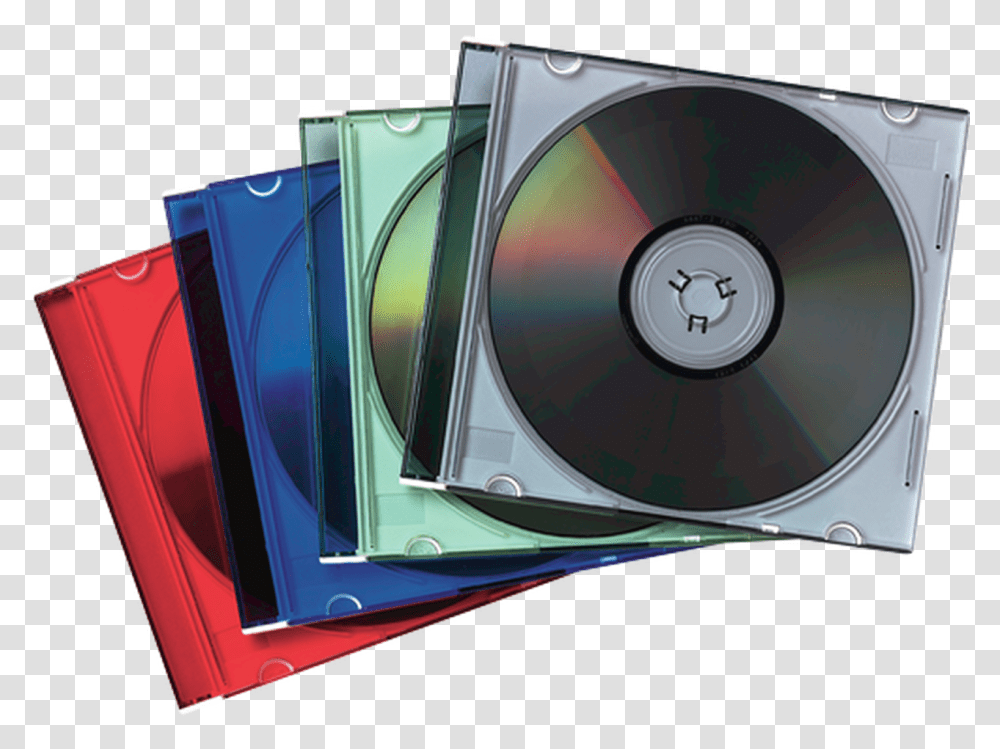 Fellowes 98317 Cd Jewel Case Slimline Colours Music Cds, Disk, Dvd, Monitor, Screen Transparent Png