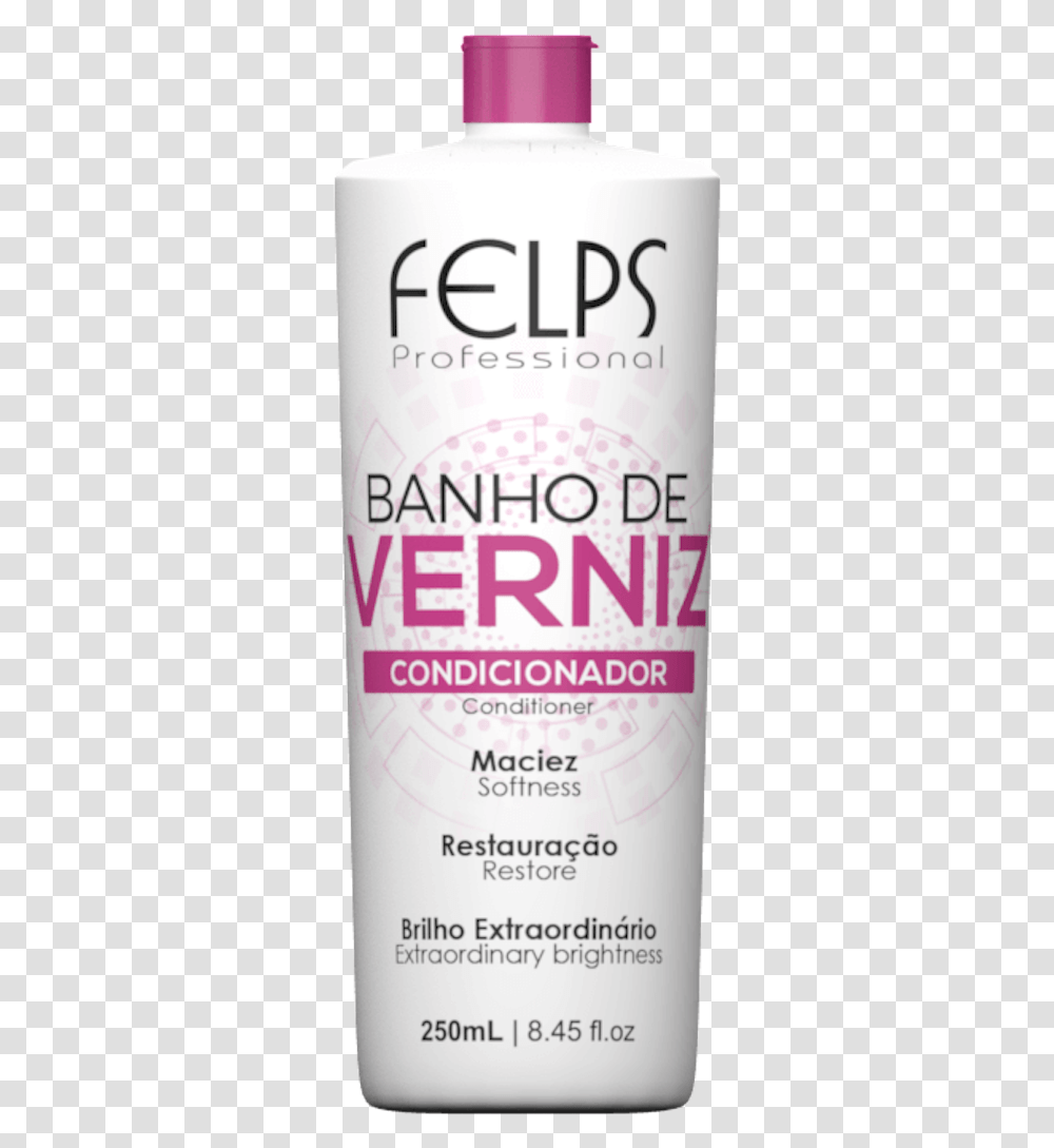 Felps Professional Banho De Verniz Brilho Shampoo Lip Care, Bottle, Beverage, Tin, Aluminium Transparent Png