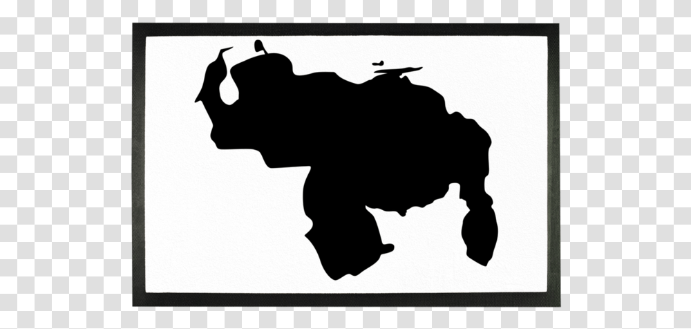 Felpudo Sublimado If Ever Does One Draw A Line Under The Horrors Of, Silhouette, Cow, Cattle, Mammal Transparent Png