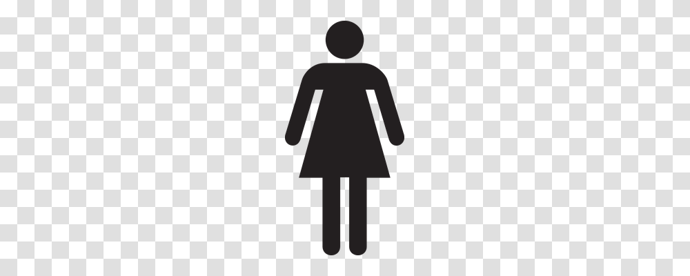 Female Person, Cross, Coat Transparent Png