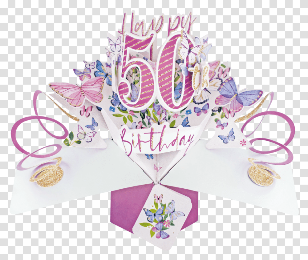 Female 50th Birthday Cards, Art, Graphics, Paper, Birthday Cake Transparent Png