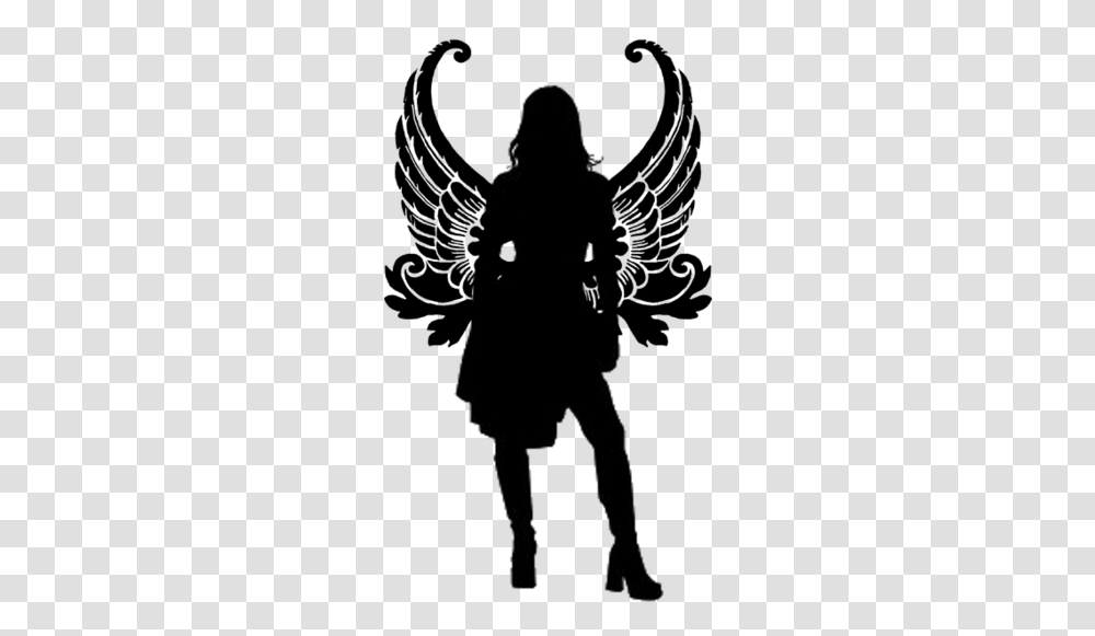 Female Angelfairy Silhouette 2 By Viktoria Lyn On Clip Art, Outdoors, Nature, Astronomy, Outer Space Transparent Png