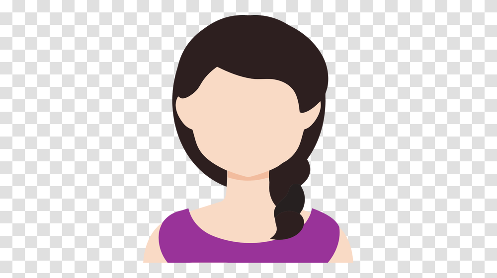 Female Avatar With Braids, Head, Person, Face, Hair Transparent Png