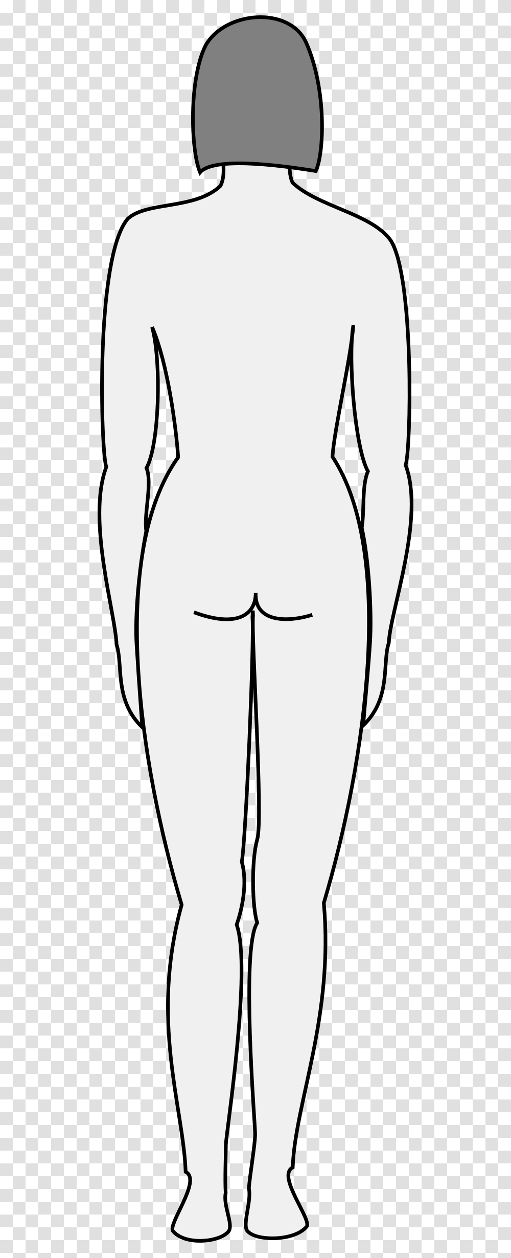 Female Body Silhouette Cartoon, Person, Face, Head, Penguin Transparent Png