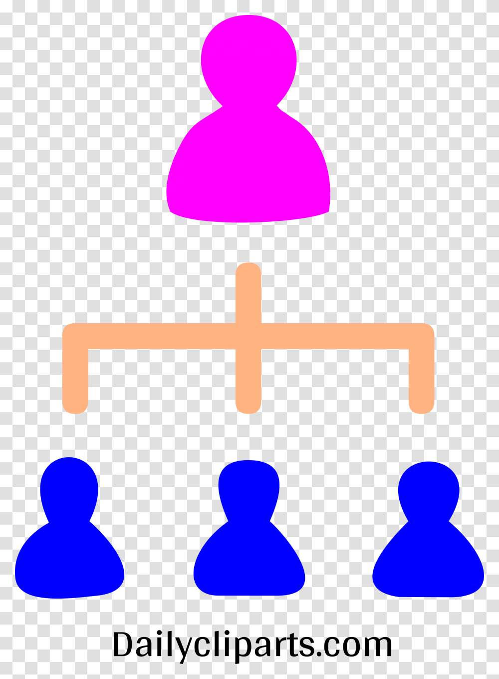 Female Boss 3 Male Managers Office Hierarchy Icon Image, Lamp, Cross, Toy Transparent Png