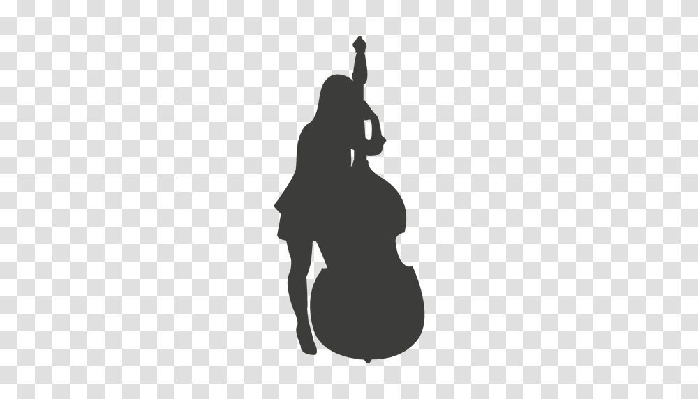 Female Cello Musician Silhouette, Person, Pedestrian, Duel, Alien Transparent Png