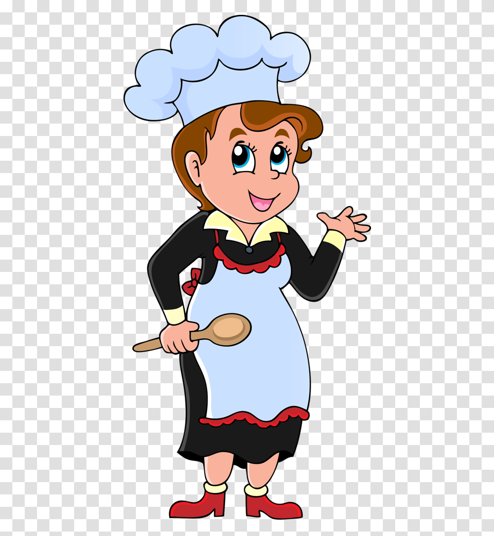 Female Chef Clipart, Person, Human, Girl, Scissors Transparent Png