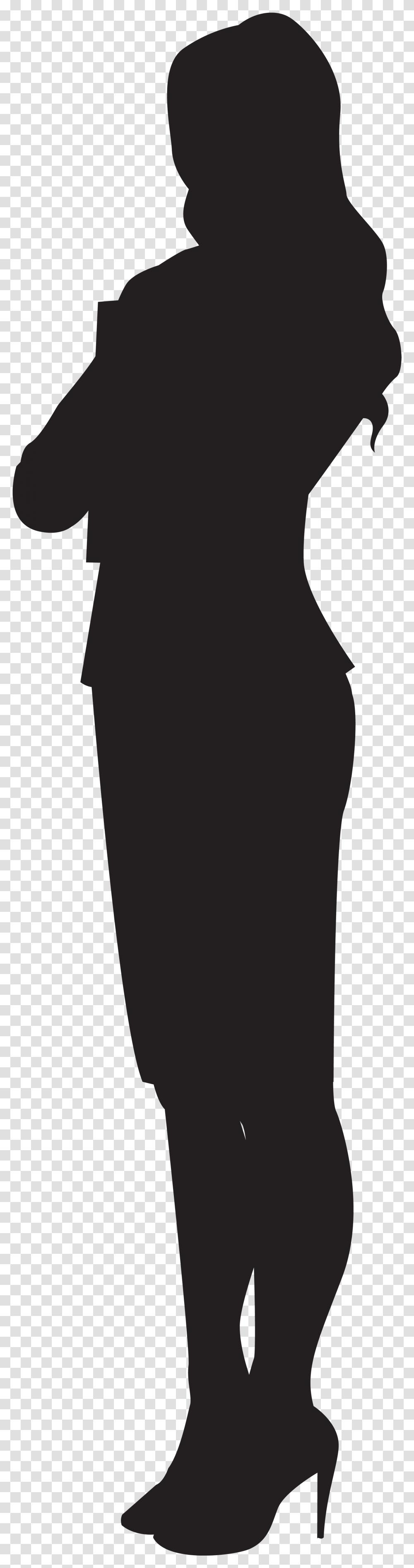Female Clipart Black And White Woman Clip Art, Apparel, Sleeve, Long Sleeve Transparent Png