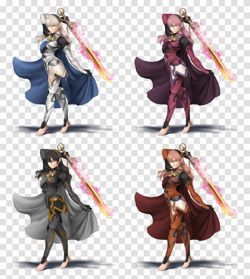 Female Corrin Smash Ultimate Download Female Super Smash Brothers Corrin, Person, Costume, Duel, Leisure Activities Transparent Png