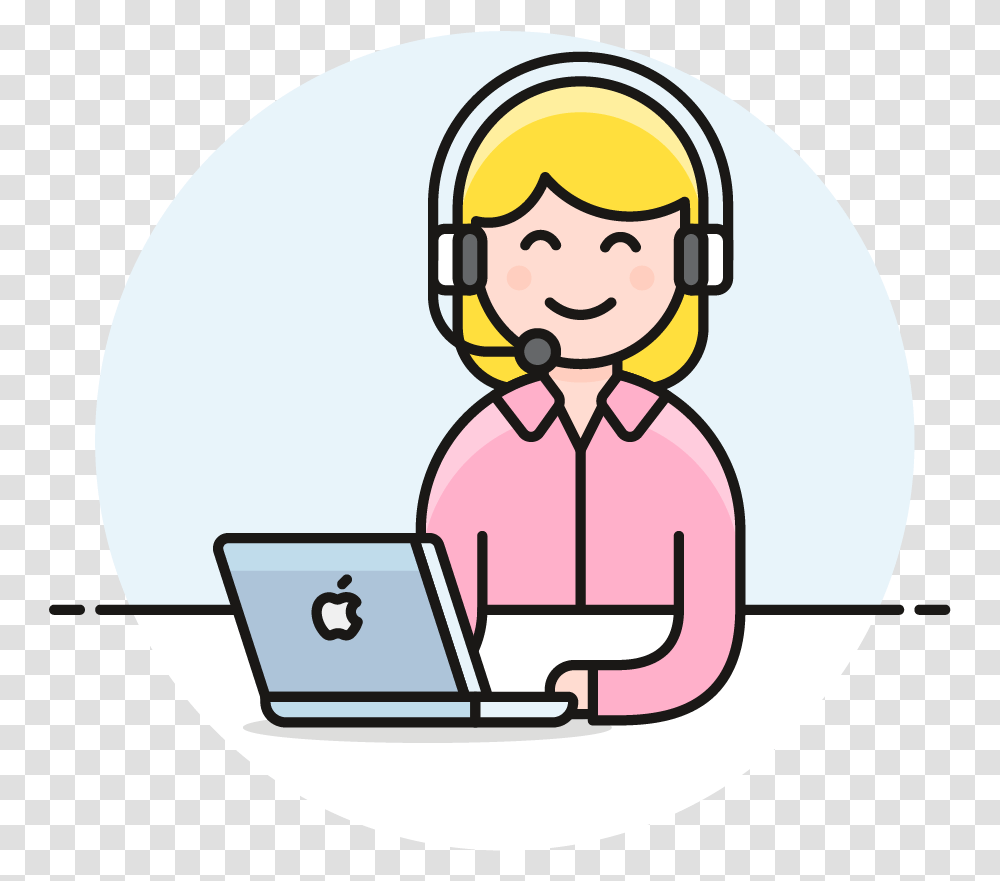 Female Customer Service Icon Clipart Happy, Text Transparent Png