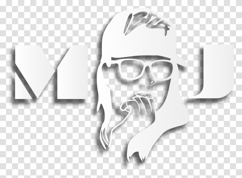 Female Dj Logo, Sunglasses, Face, Person, Stencil Transparent Png