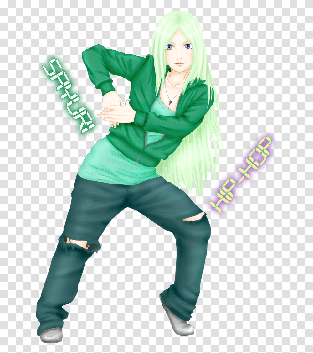 Female Drawing Hip Hop Hip Hop Anime Dance, Sleeve, Long Sleeve, Person Transparent Png