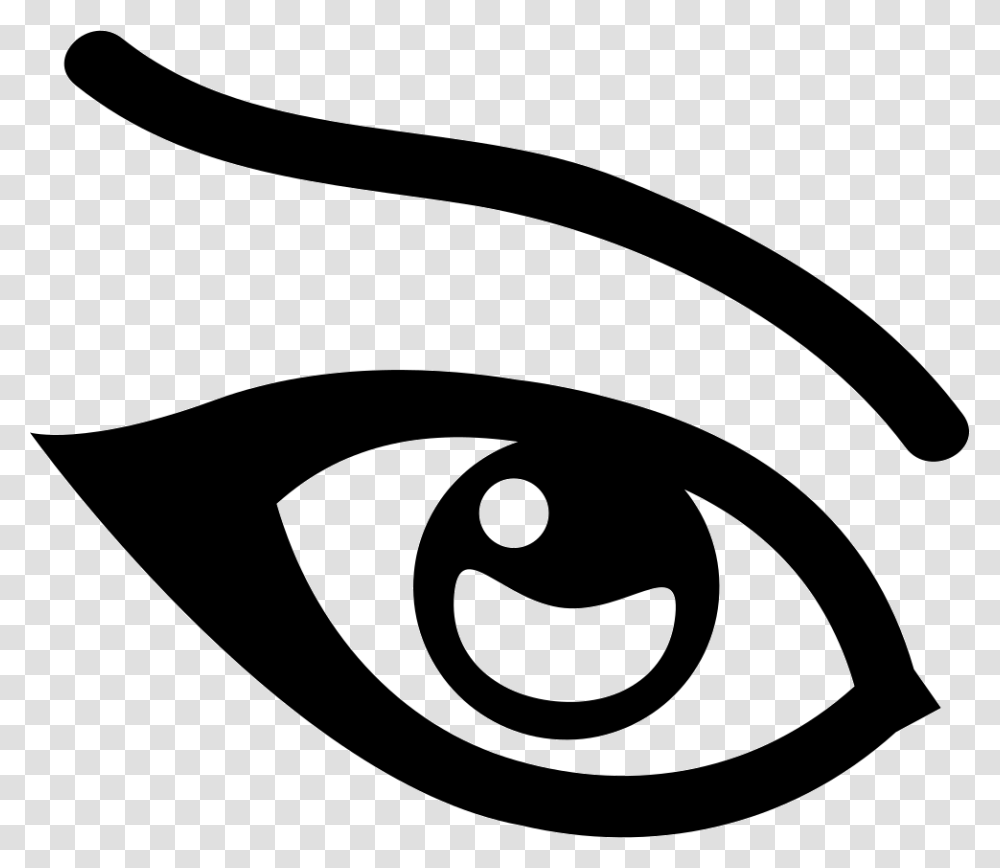 Female Eye Comments Female Eye Icon, Logo, Stencil, Axe Transparent Png