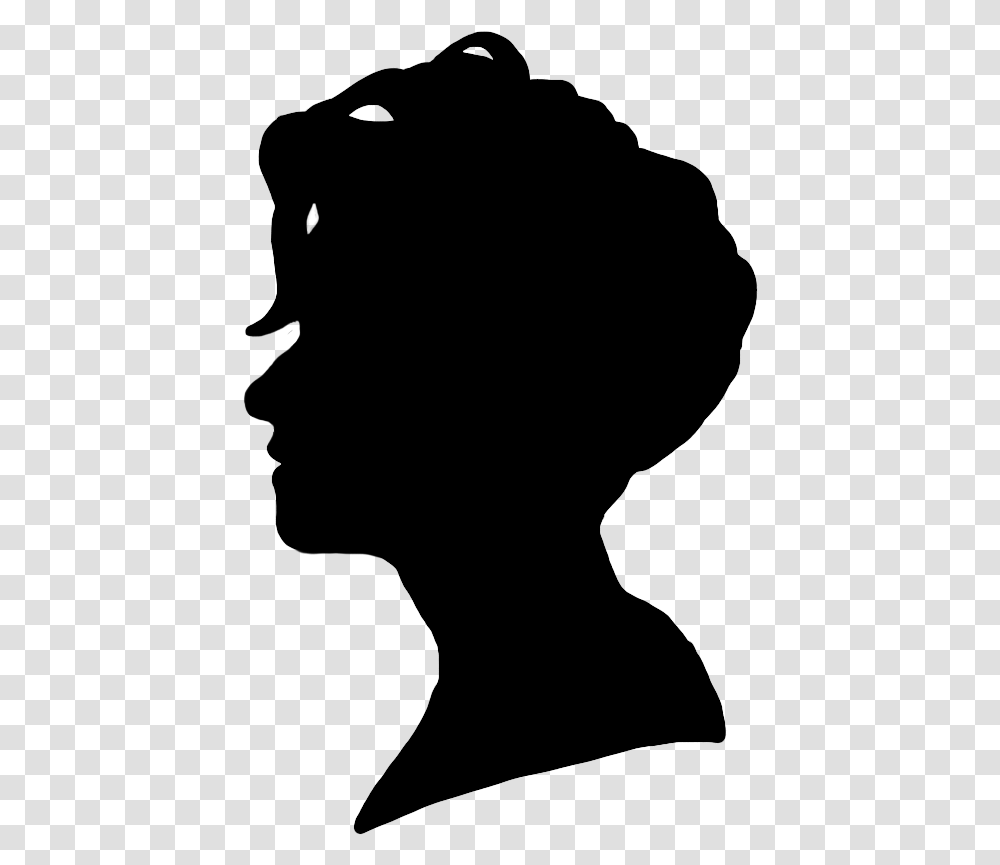 Female Face Silhouette Woman Head Silhouette, Gray, World Of Warcraft Transparent Png