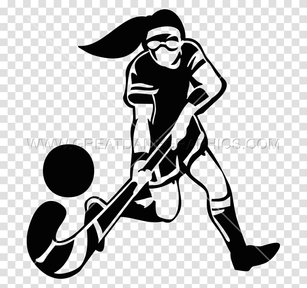 Female Field Hockey Production Ready Artwork For T Shirt Printing, Person, Sport, Bow, People Transparent Png