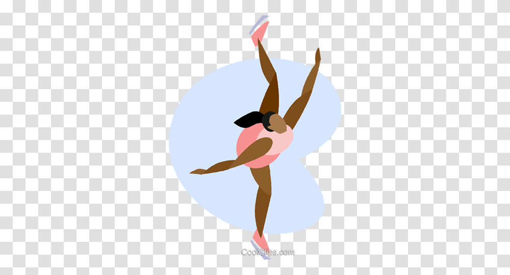 Female Figure Skating Royalty Free Vector Clip Art Illustration, Outdoors, Leisure Activities, Nature, Dance Transparent Png